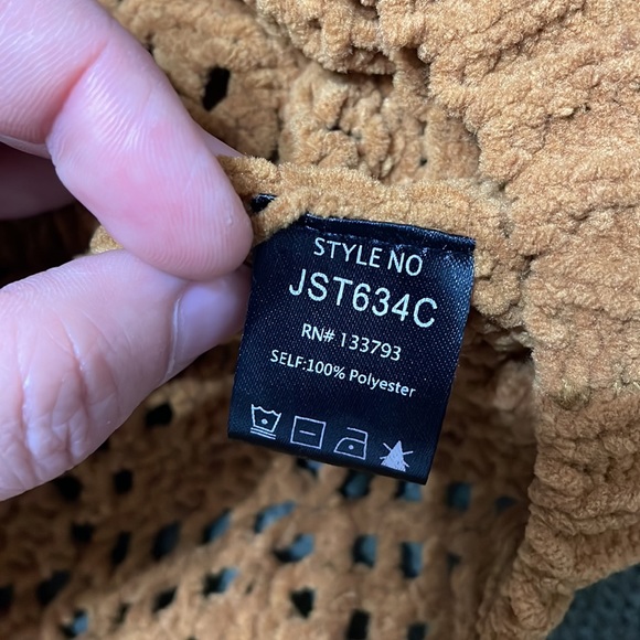 Pol mock neck crochet sweater Large - Picture 6 of 10